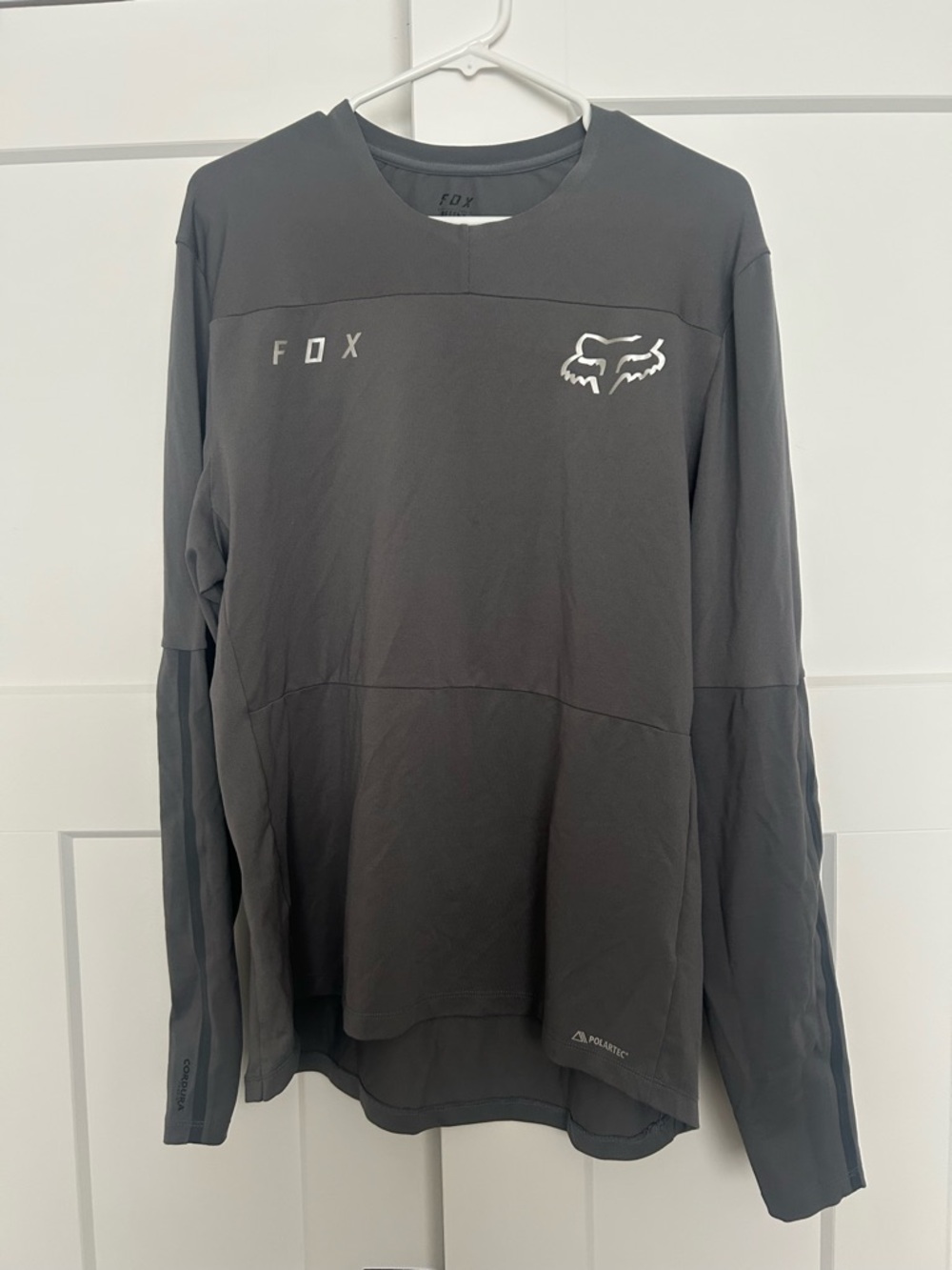 Fox Men’s Long Sleeve Shirt in Charcoal